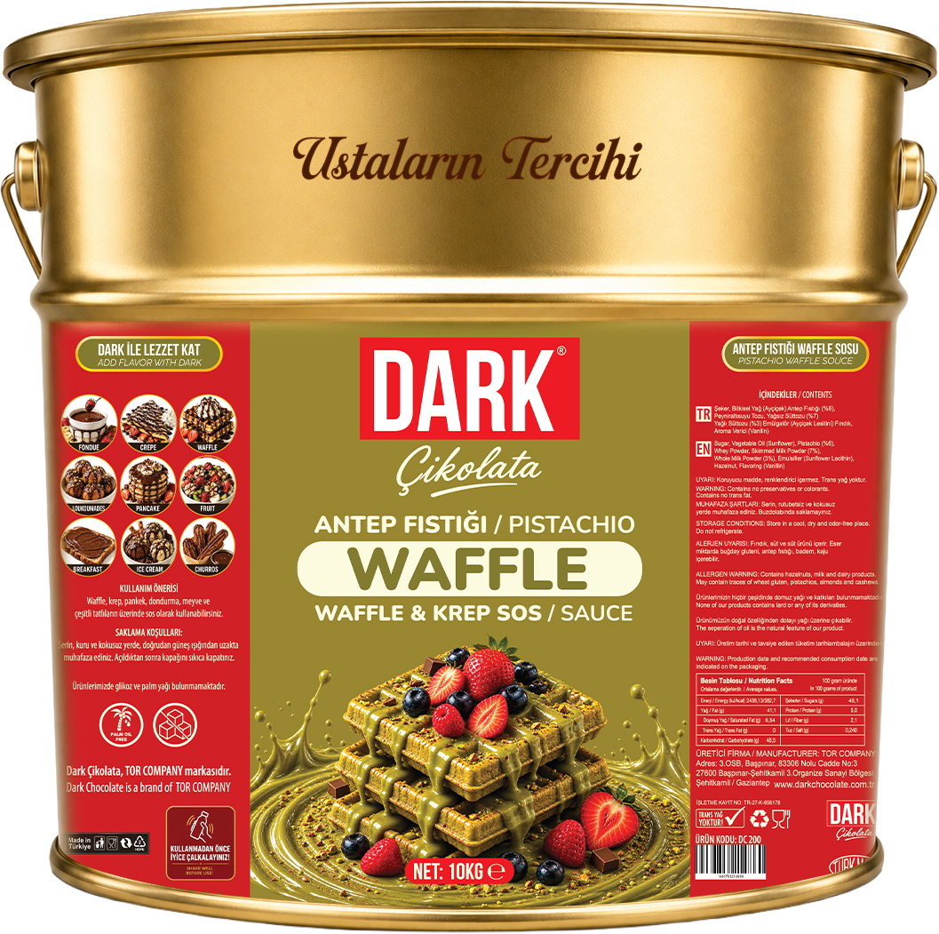 ANTEP FISTIKLI WAFFLE SOSU | 10 KG